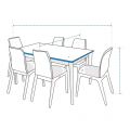 Square/Rectangle Table Chair Set Covers