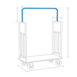 Custom Luggage Cart Cover - Design 2