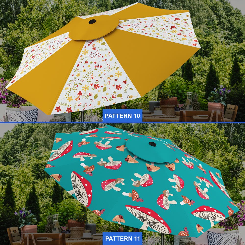 custom patio umbrellas canada Shop Custom Patio Umbrella With Push Button Tilt