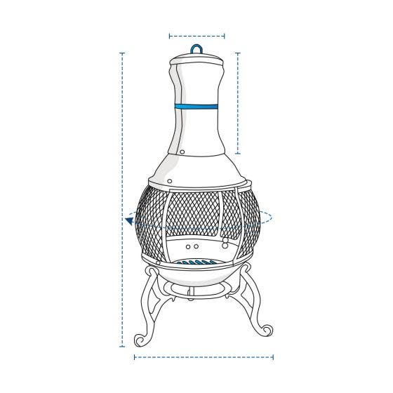 Custom Chiminea Cover Design 1