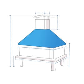 product photo of Square Fire Pit Chiminea Custom Covers