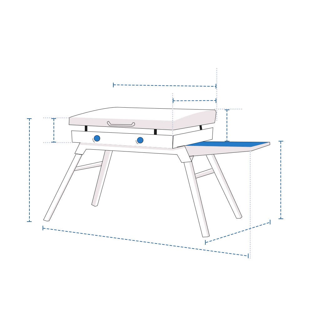 Griddle with Folding Legs Custom Covers