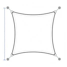 product photo of Custom Sun Shade Sail - Square