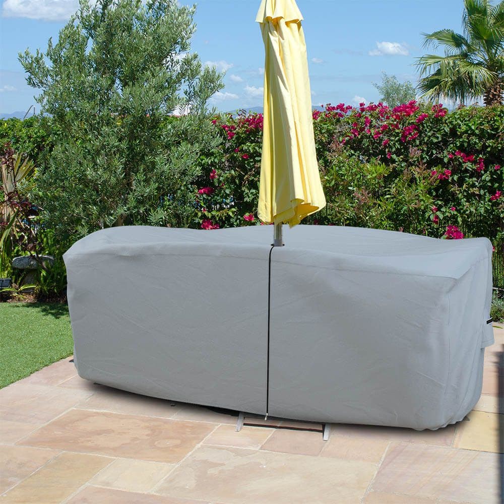 Buy Square/Rectangle Outdoor Patio Table Covers with Umbrella Hole