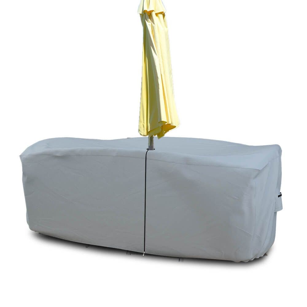 Buy Square/Rectangle Outdoor Patio Table Covers with Umbrella Hole