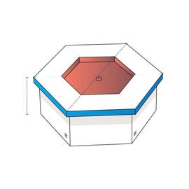 product photo of Fire Pit Covers - Hexagon