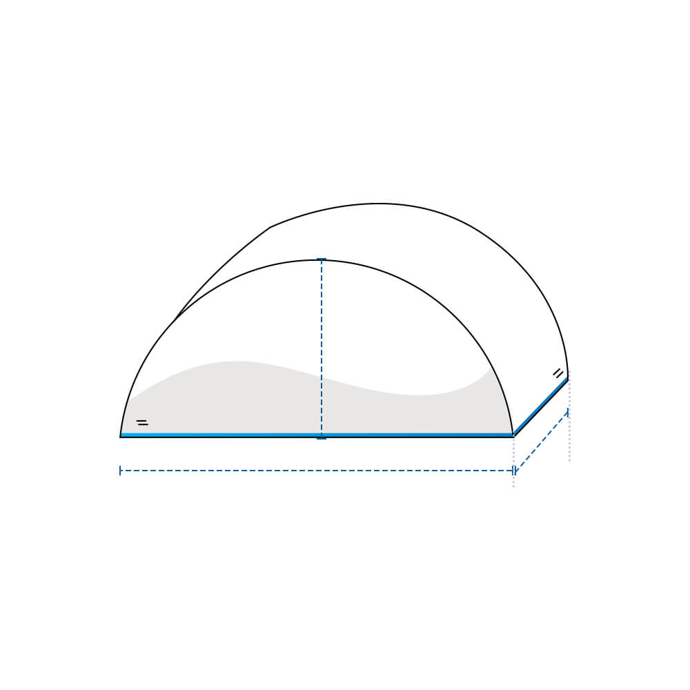 Half Rounded Indoor Cushion Cover