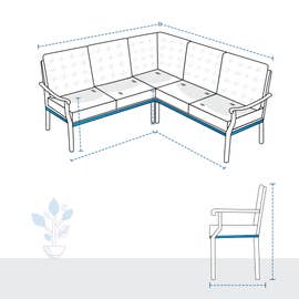 product photo of L Shape Couch Custom Covers - Design 8