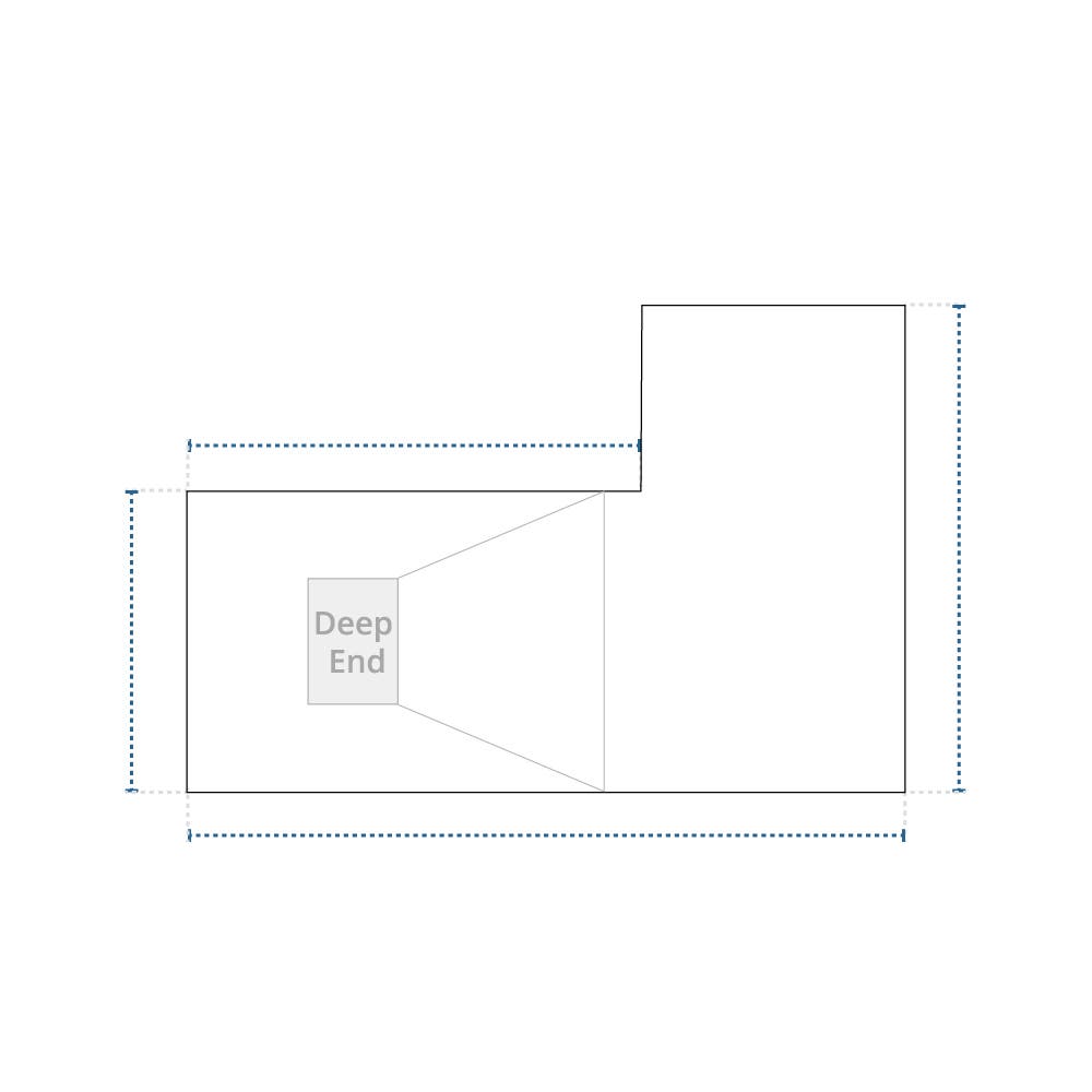 Leaf Net Pool Cover - L Shape