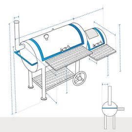 product photo of Offset Smoker Covers