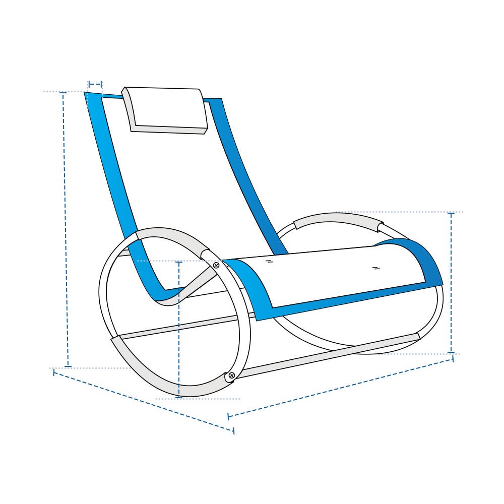 Wheel Shape Rocking Chair Custom Covers