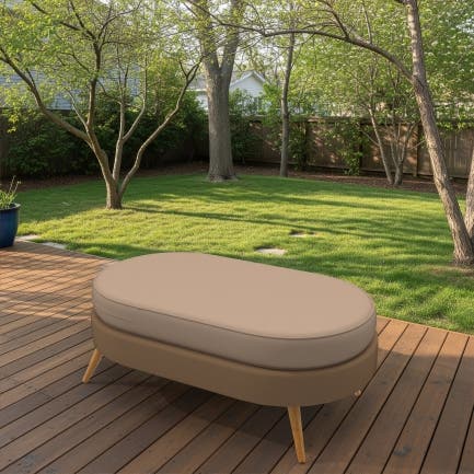 Semi Oval Cushion Cover