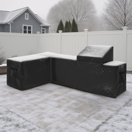 L-shaped Island Kitchen Covers - Right