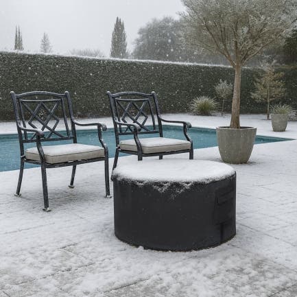 Wide Rim Round Fire Pit Custom Covers