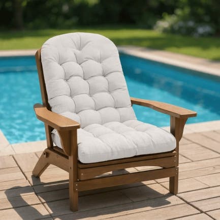 Adirondack Chair Seat & Back Tufted Cushion