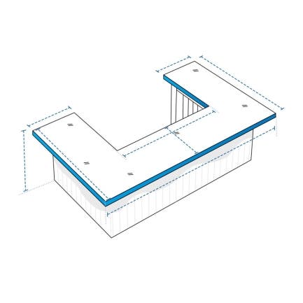U Shape Bar Island Custom Covers