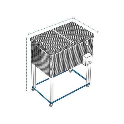 Outdoor Cooler Cart Custom Covers