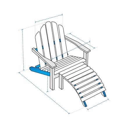 Adirondack Lounger Chair Custom Covers