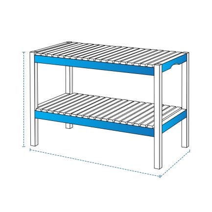 Slatted Shoe Bench Custom Covers