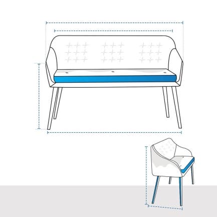 High Back Bench Custom Covers