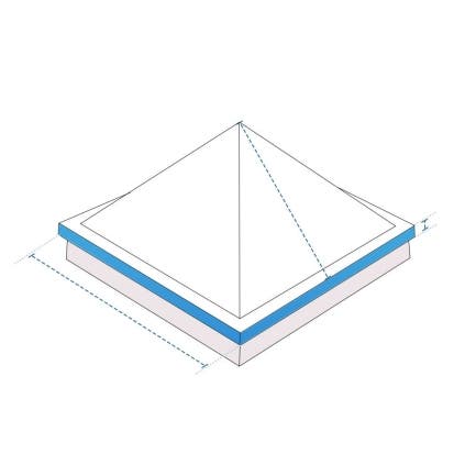 Custom Skylight Covers - Pyramid