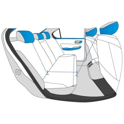 Dog Car Rear Seat Cover with Hammock