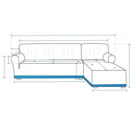 Custom L Shape Sofa Slipcover