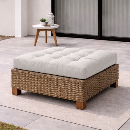 Ottoman Square/ Rectangle Tufted Cushion