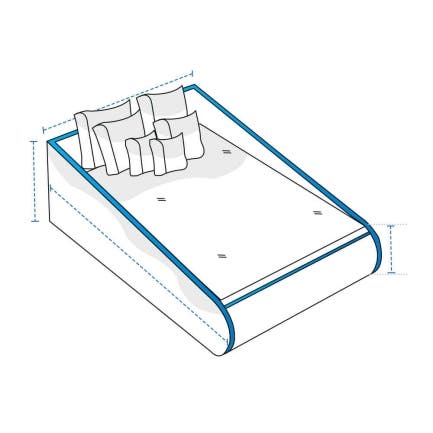 Rectangular Outdoor Lounger Daybed Custom Covers