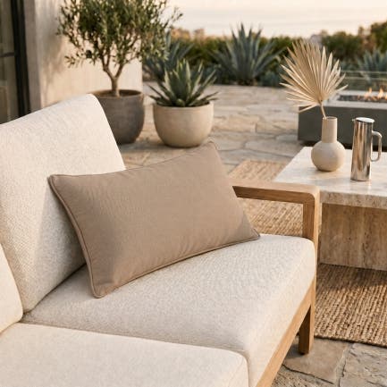 Outdoor Lumbar Throw Pillow 