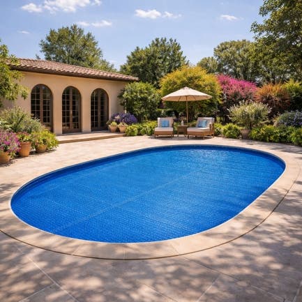 Oval Solar Pool Cover