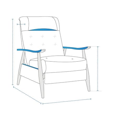 Modern Armchair Recliner Custom Covers