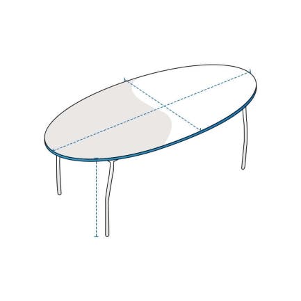 Oval Table Custom Covers