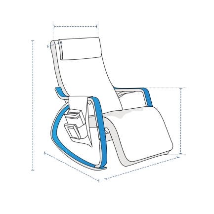 Modern Ergonomic Rocking Chair Custom Covers