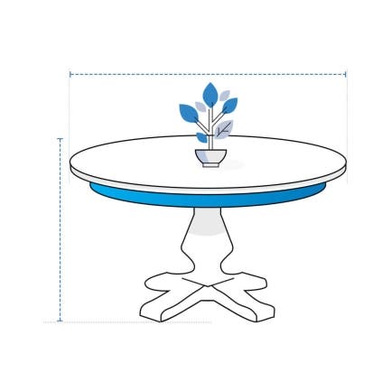 Round Accent Table Covers