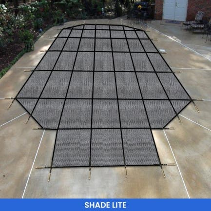 Grecian Pool Cover - Center Steps