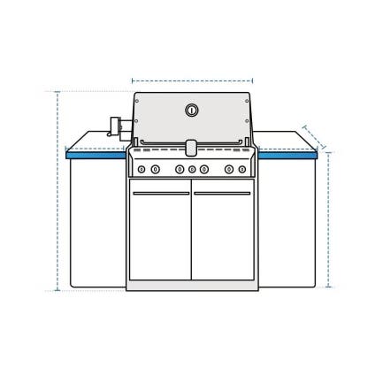 BBQ Cover for Weber Summit S-460 Built-In Gas BBQ
