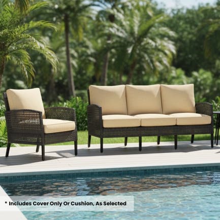 Sunbrella Sofa Cushion Cover Set