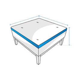product photo of Custom Square Ottoman Covers