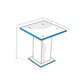product photo of Pedestal Square Bar Table Custom Covers