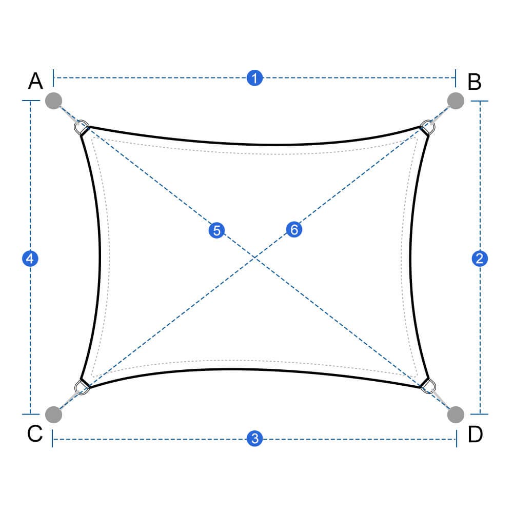 Custom Sun Shade Sail - Rectangle